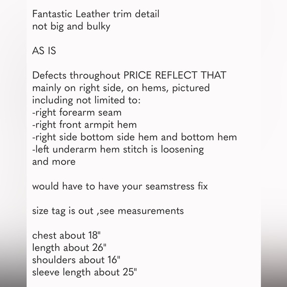 SALE⚡️Mackage Asymmetrical zip Wool Jacket S/M see desc. - Picture 13 of 14